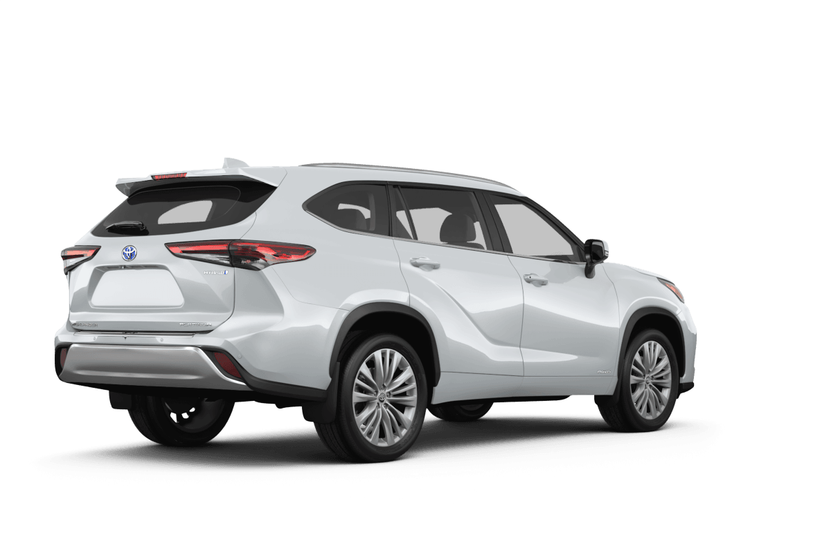 Toyota Highlander Hybrid  - Back view Toyota Highlander Hybrid  - Back view